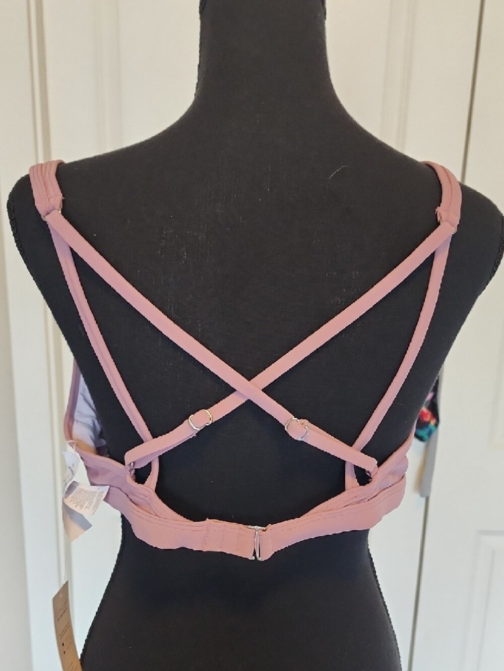 Cupshe Mauve Bikini With Crochet Accents